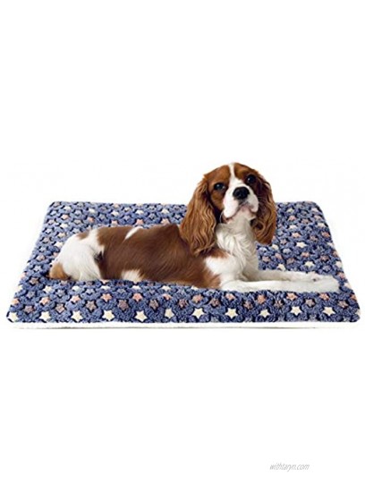 Mora Pets Ultra Soft Pet Dog Cat Bed with Cute Prints | Reversible Fleece Crate Bed Mat | Machine Washable Pet Bed Liner