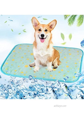Ofikedut Dog Cooling Mat Cooling Pad for Dog Pet Cooling Mat for Dogs Cats Bed Car Seat Outdoor Comfortable Soft Portable Keep Pet Cool