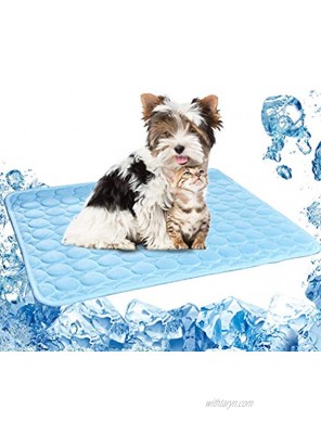 Pet Cooling Pads for Dogs Cats Ice Silk Folding Cooling Mats Summer Breathable Mats