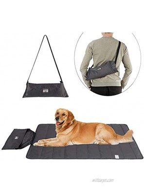 ROZKITCH Outdoor Pet Dog Mat Pad 39x28 Portable Reversible Waterproof Summer Sleeping Mat Reusable Machine Washable Easy to Clean&Carry Camping Travel Pet Mat for Small Medium Large Dogs