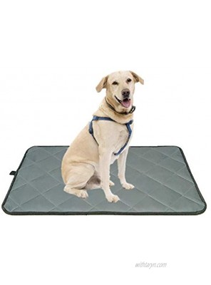 Voluka Dog Crate Bed Mat Washable Kennel Pad Anti Slip Dog Crate Pad is Perfect for Dog Bed,Crate and Kennel Grey 18Wx29L