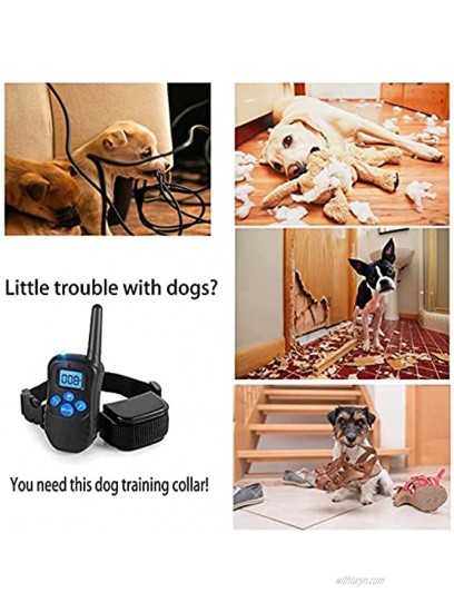 Dog Training Collar New Waterproof Bark Collar with Beep Vibration & Static Shock,Dog Shock Collar with Remote