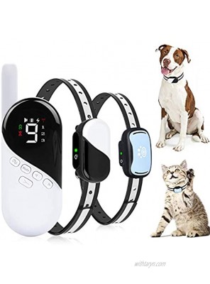 Dog Training Collar Rechargeable Dog Shock Collar w 3 Modes Beep Vibration and Shock Waterproof Pet Behaviour Training for Extra Small Medium Large Dogs