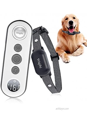 Dog Training Collar with Remote Rechargeable Training Collar with Beep Vibration and Shock Safe Training Modes IPX7 Waterproof Dog Shock Collar with Remote for Large Medium Small Dogs