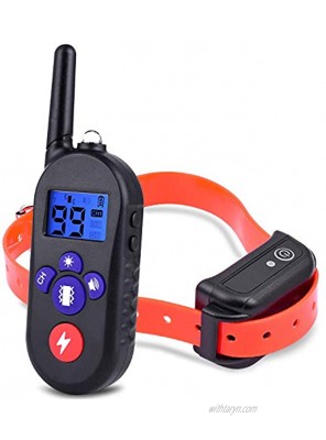 LvPets Wireless Dog Shock Collar with Remote Long Range Puppy Training Collar Set Waterproof Rechargeable e-Collar with Shock Vibration Beep and Flashlight