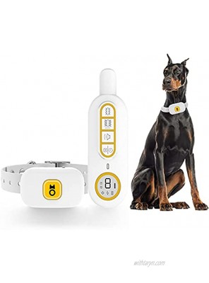 No Shock Dog Training Collar with Remote IPX7 Waterproof Rechargeable Dog Training Collar No Prongs Small Medium Large Dogs Collar with Beep Vibration Safe Modes 8-120 Lbs