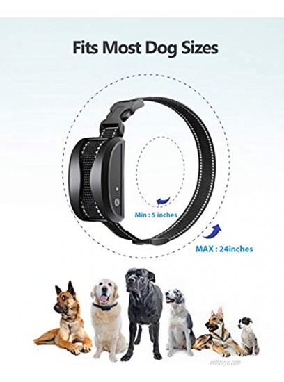PETDIARY Dog Training Collar Shock Collar for Dogs with Remote Range Up to 2000ft Rechargeable and Vibration Beep and Shock Modes for Small and Medium Large Dogs Belt-Clip