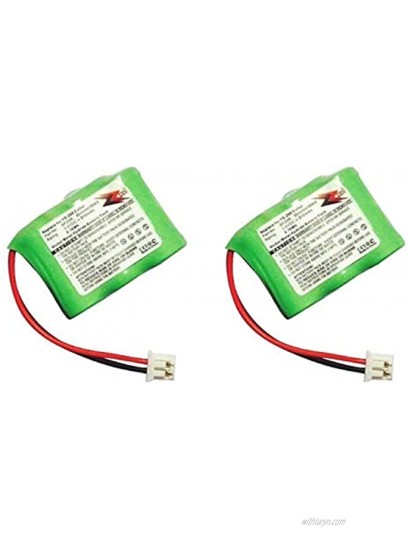 ZZcell 2-Pack Battery for Dogtra Receiver BP20R 200NCP 202NCP 280NCP 282NCP 300M 302M 7000M 7002M EF-3000 Old YS-200 Remote Controlled Dog Training Collar