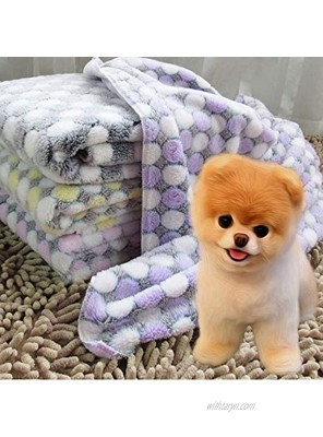 CHDHALTD Soft Dog Blanket,Soft Flannel Kitten Blanket Puppy Blanket for Pet Cushion Breathable Washable Dog Cat Bed Mat Warm Cozy Pet Sleeping Cushion Cover for Dogs Puppies Cats