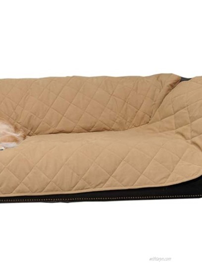 CPC Diamond Quilted Couch Protector for Dogs and Cats 72 x 27 x 34-Inch Caramel