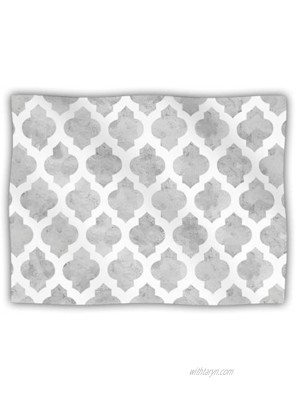 KESS InHouse Amanda Lane Gray Moroccan Grey White Pet Blanket 40 by 30-Inch