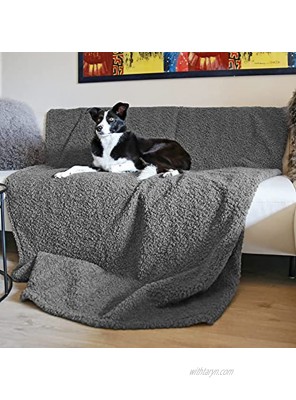 Kritter Planet Waterproof Dog Blanket for Small Medium Large Dogs Leak Proof Couch Sofa Cover Furniture Protector Soft Luxury Teddy Bear Faux Fur Pet Blanket