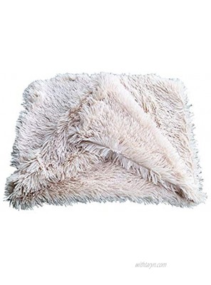 MEIMAN-Fluffy Dog Blanket 30.5"x21.5" Double Side Ultra Soft Plush Blanket Premium Warm Pet Throw for Cats Dogs