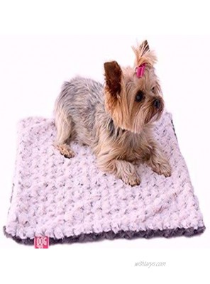 Minkie Binkie Blanket Pink Grey Two Tone Rosebud s 20x30
