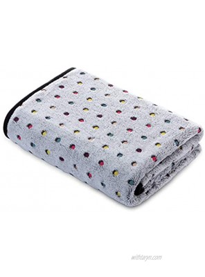 Tofern Cute Dots Plush Pet Throw Blankets Fluffy Sleep Mat Bed for Small Medium Large Dogs Puppy Cats Rabbits Super Soft Warm Washable