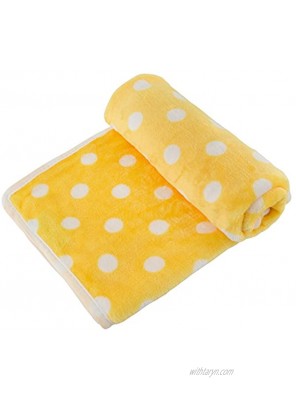 UTOPIPET Pet Blanket for Dog Cat Animal 35 x 27 Inches Fleece Polka dot Design All Year Round Puppy Kitten Bed Warm Sleep Mat Fabric Indoors Outdoors