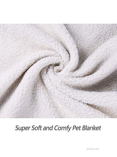 YUNNARL Dog Blanket Premium Fluffy Fleece Kitty Blanket Soft and Warm Puppy Blanket for Dogs & Cats Protects Couch Chairs Car or Bed from Spills Stains or Pet Fur
