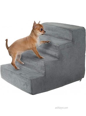 PETMAKER High Density Foam Pet Stairs Collection Zippered Machine Washable Micro-Fiber Cover with Non-Slip Bottom