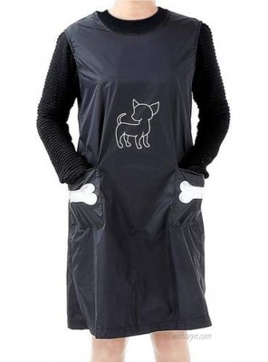 Bestmemories Pet Grooming Aprons Pet Bathing Gown Cat Dog Waterproof Haircutting Grooming Clothes Pet Grooming Smock with Pockets