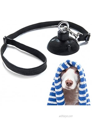 Dog Bathing Tether with Suction Cup for Pet Shower and Grooming