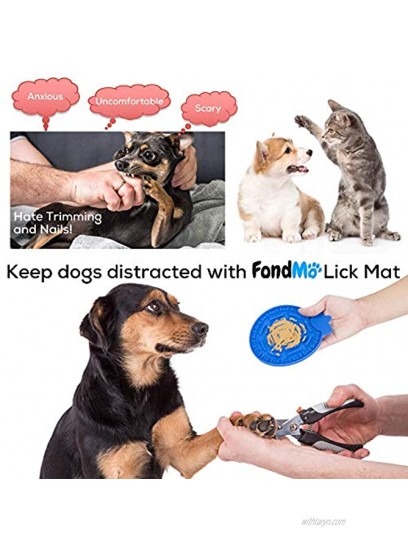FondMO Lick Pad For Dogs 3pcs Dog Licking Mats With A Storage Bag Dog Peanut Butter Lick Pad Bath and Shower Dog Licking Mat With Suction Licking Mats For Dogs Large And Small Dog Anxiety Relief