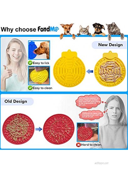 FondMO Lick Pad For Dogs 3pcs Dog Licking Mats With A Storage Bag Dog Peanut Butter Lick Pad Bath and Shower Dog Licking Mat With Suction Licking Mats For Dogs Large And Small Dog Anxiety Relief
