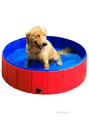 GRULLIN Pet Swimming Pool for Dog Portable Foldable Pool Cats Bathtub Water Pool