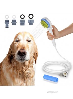 OWNPETS Pet Massage Shower Sprayer Dog Combing Water Sprinkler Brush for Dogs Cats Puppies Bathing Adjustable Pet Bath Massage Shower Sprayer with Towel Massaging & More