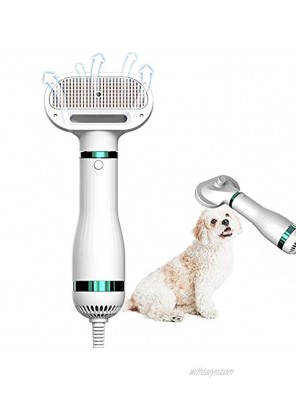 Pet grooming hair dryer upgraded version of 2-in-1 dog hair dryer with soft head brush portable and silent 3 Temperature Settings,professional hair dryer suitable for small and medium dogs and cats