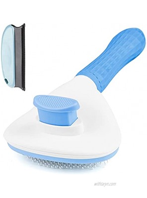 Aumuca Cat Brush and Dog Brush Cat Brush for Shedding and Grooming with Long or Short Hair Self Cleaning Slicker Brush