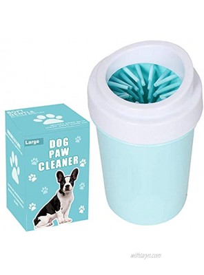 bealy Dog Paw Cleaner Large Petite Dog Paw Washer Easy to Use Portable Dog Paw Cleaner Cup Dog Foot Washer with Silicone Washers Nice Packing