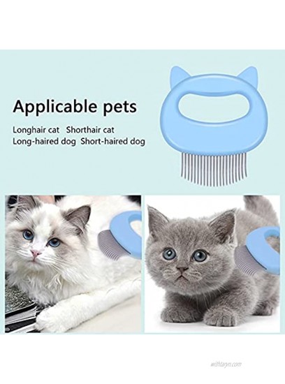 Cat Grooming Brush Self Cleaning Slicker Brushes for Dogs Cats Pet Grooming Brush Tool Gently Removes Loose Undercoat Mats Tangled Hair Slicker Brush for Pet Massage-Self Cleaning
