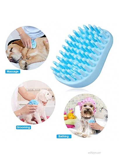 Dog Brush Dog Bath Brush Massage Grooming Brush for Dogs and Cats,Soft Pet Shampoo Brush for Shedding Hair