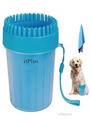 itPlus Dog Paw Cleaner Dog Foot Washer Cup Brush Pet Cleaning Silicone Dog Massage Brushes Feet Cleaner Dogs Grooming Brushes Cleaning Paws Cleaner Washer Green Blue