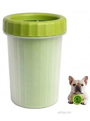 Jiachen Dog Paw Cleaner,Portable Dog Paw Washer,Soft Silicone Dog Foot Cleaning Cup and Basic Paw Washer for Dog,CatsGreen