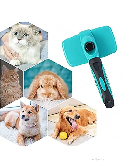 MOEDAT Self-Cleaning Brush With Massage Particles Cat Brush And Dog Brush Suitable For Small And Medium-Sized Large Cats And Dogs Pet Grooming Brush