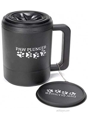 Paw Plunger – The Muddy Paw Cleaner for Dogs – Saves Carpet Furniture Bedding and Cars from Dirty Paw Prints – Use This Dog Paw Cleaner After Walks – Soft Bristles Convenient Cup Handle