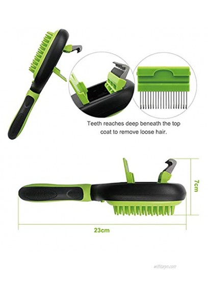 PetHaven Dog Brush & Cat Brush 6 in 1 Pet Grooming Kit Shedding De-matting Slicker Comb For Undercoat Long Short Haired Small Medium Large-Pet Hair Remover Dog Accessories & Dog Nail Trimmer