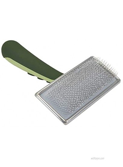 Safari by Coastal Soft Slicker Brush with Stainless Steel Pins with Coated Tips for Everyday Dog Grooming