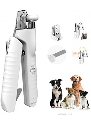 Abbcoert Dog Nail Clipper and Timmer with Led Light and File for Small and Large Dogs and Cats Pet Safe Nail Cutter Tool Pet Grooming Supplies and Accessories