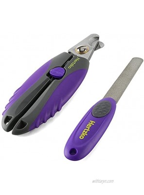 Dog Nail clippers for Large Dogs By Hertzko Cat Nail Clipper with Quick Safety Guard to Avoid Over Cutting Dog Nail Trimmers Nail Clippers for Dogs Large and Medium Free Nail File Included