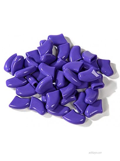 Soft Claws Canine Nail Caps 40 Nail Caps and Adhesive for Dogs Purple XX-Large