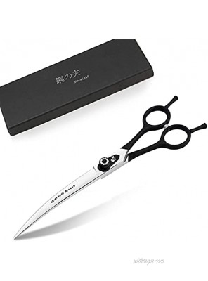 8.0" Pet Grooming Scissors,Straight Scissors Curved Scissors Thinning Shears,Made of Japanese 440C Stainless Steel Strong and Durable Very Sharp for Pet Groomer or Family DIY Use