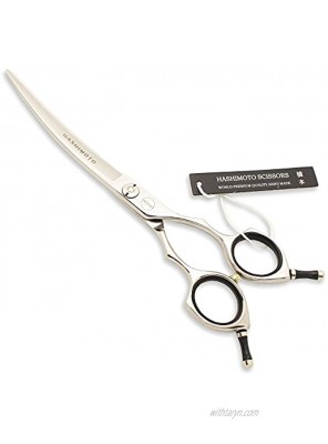 HASHIMOTO Curved Scissors For Dog Grooming,6.5 inches,Design For Professional Groomer.