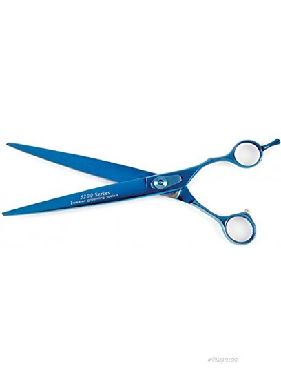 Master Grooming Tools 5200 Blue Titanium Shears — High-Performance Shears for Grooming Dogs Straight 8½