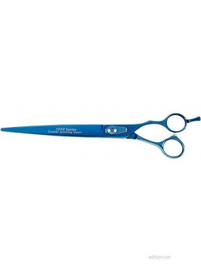 Master Grooming Tools 5200 Blue Titanium Shears — High-Performance Shears for Grooming Dogs Straight 8½