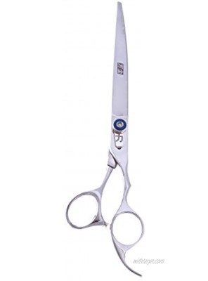 ShearsDirect Japanese Stainless Steel Curved Shear with Offset Ergonomic Handle 9.0"