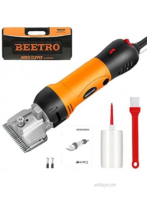 BEETRO 500W Electric Horse Clipper Professional Horse Shears Animal Grooming Kit for Horse Equine Goat Pony Cattle