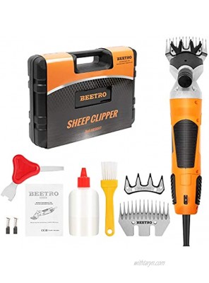 BEETRO 550W Electric Professional Sheep Shears 6 Speeds Sheep Clipper with One Set of Blade or 550W Sheep Clipper with Two Sets of Blade
