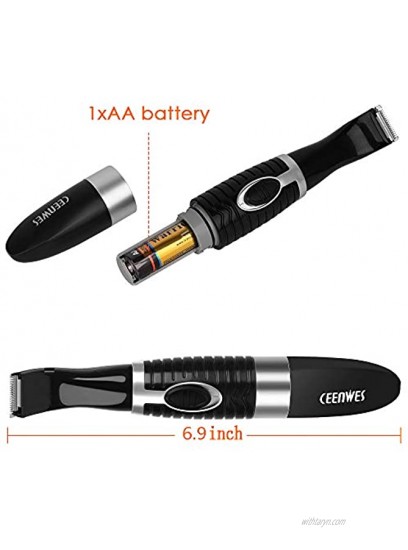 Ceenwes Dog Clippers Precision Blade for efficient Trimming Waterproof Cordless Pet Trimmer Low Noise Dog Grooming Clippers for Trimming The Hair Around Paws Eyes Ears Face Rump